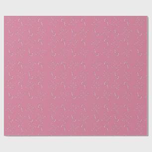 Candy Canes 2026 Pink Wrapping Paper