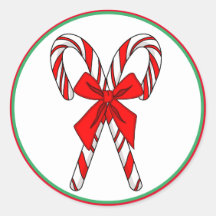 Candy Canes and Bow Christmas