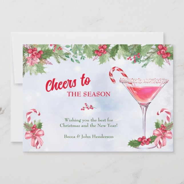 Candy Canes and Cocktails Christmas Holiday (Front)