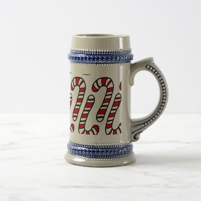 Candy Canes Beer Stein (Right)