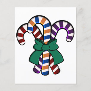 Candy Canes bouquet - green ribbon 