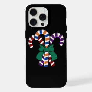 Candy Canes bouquet - green ribbon iPhone 15 Pro Max Case