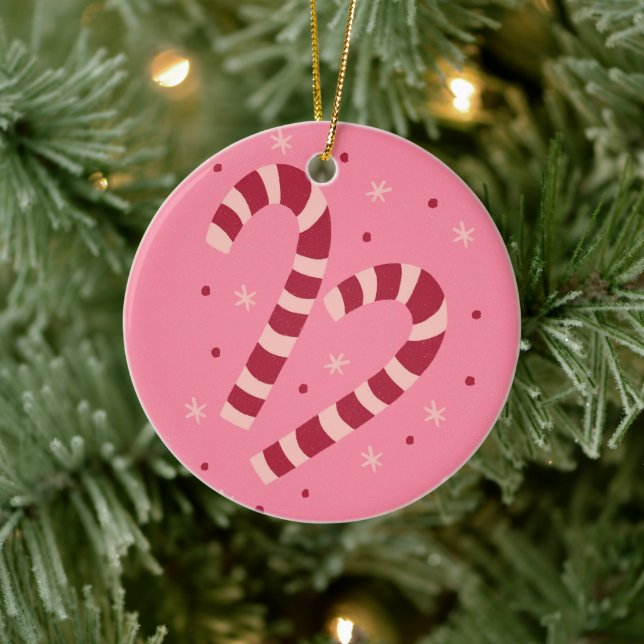 Candy canes ceramic ornament (Tree)