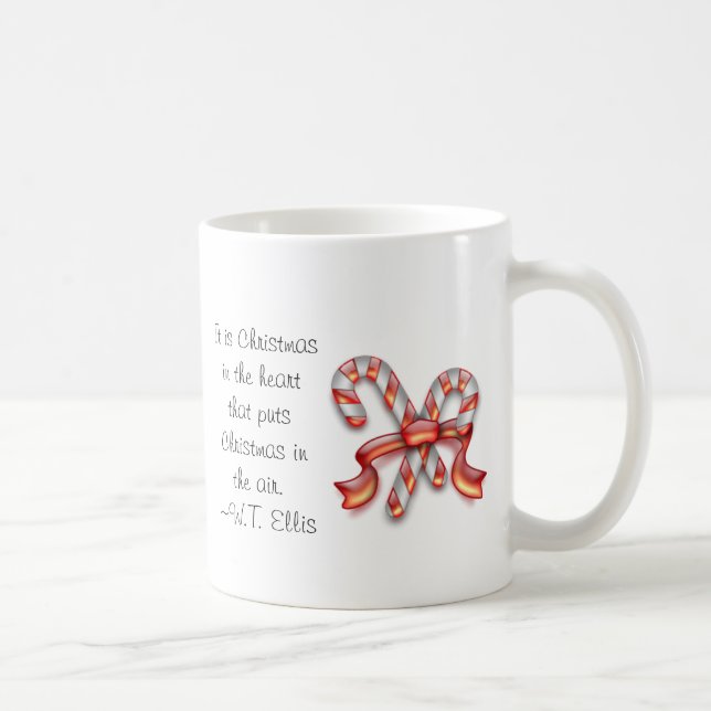 Candy Canes & Christmas Quote Mug (Right)