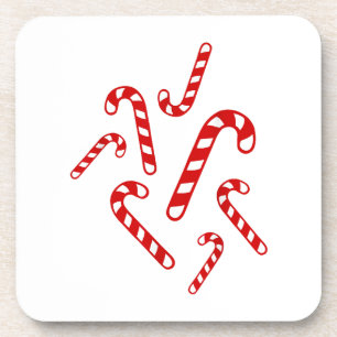 Candy canes coaster