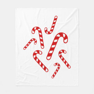 Candy canes  fleece blanket