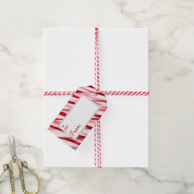 Candy Canes Gift Tags (With Twine)