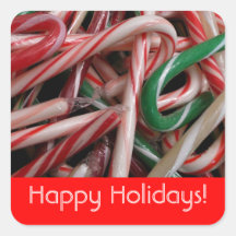 Candy Canes Happy Holidays