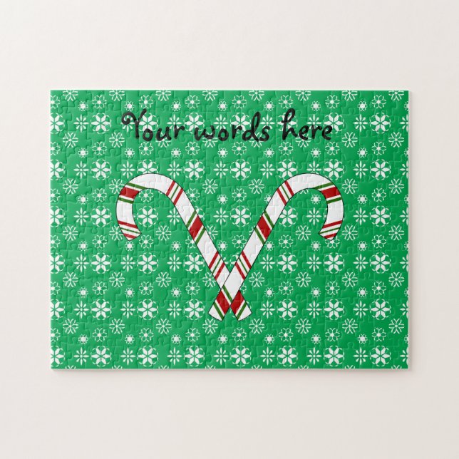 Candy canes jigsaw puzzle (Horizontal)