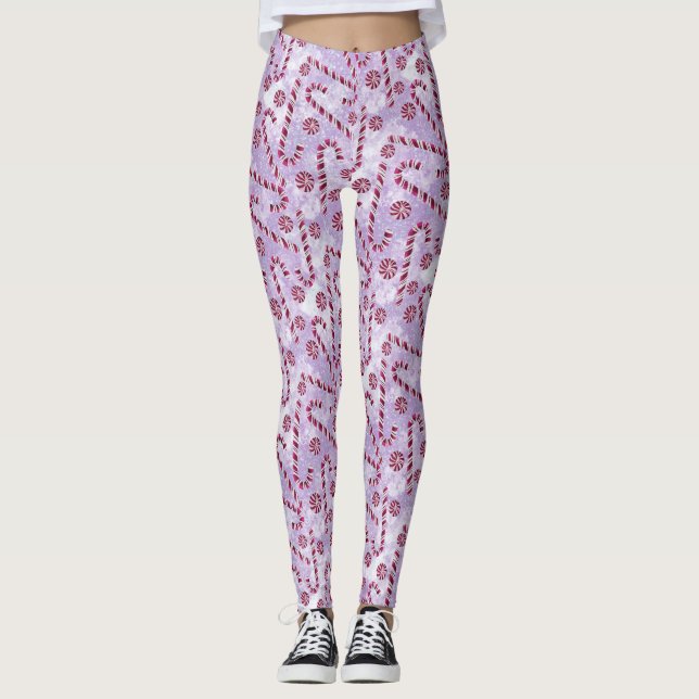 Candy canes  leggings (Front)