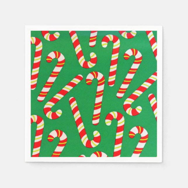 Candy Canes Napkin (Front)