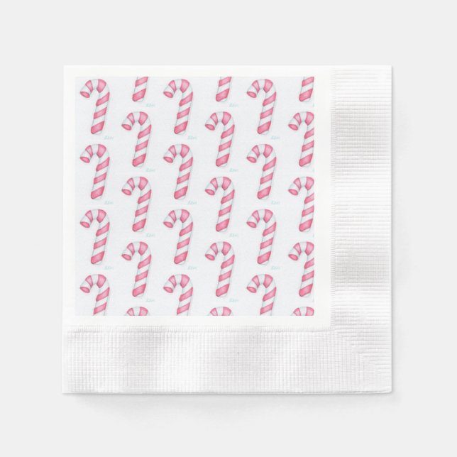 Candy Canes Napkin (Front)