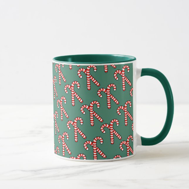Candy Canes Pattern Mug (Right)