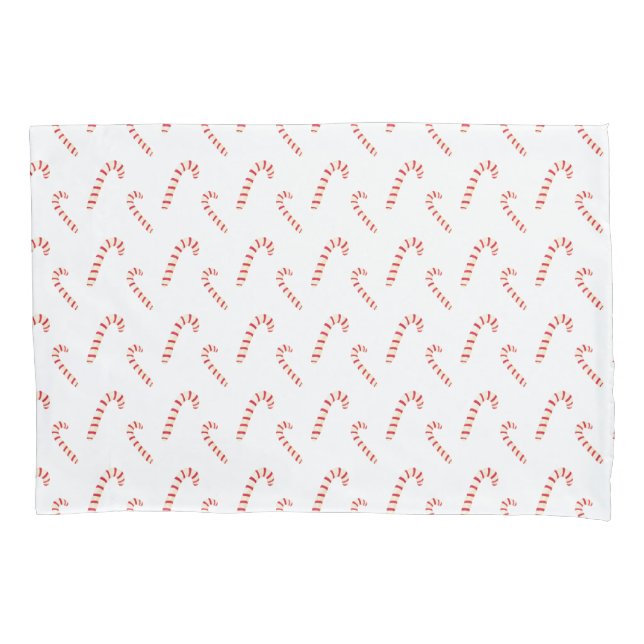 Candy Canes Pattern Pillowcase (Front)