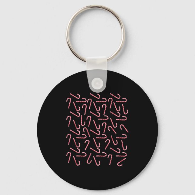Candy Canes Shirt For Women Kids Men Candy Cane Ch Keychain (Front)