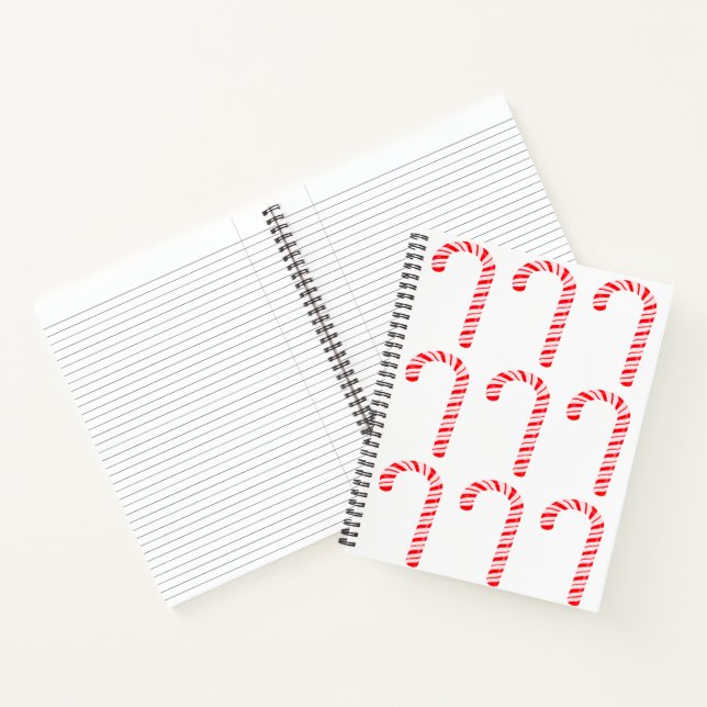 Candy Canes Spiral Notebook (Inside)