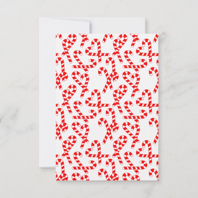 Candy Canes  Thank You Card (Front)