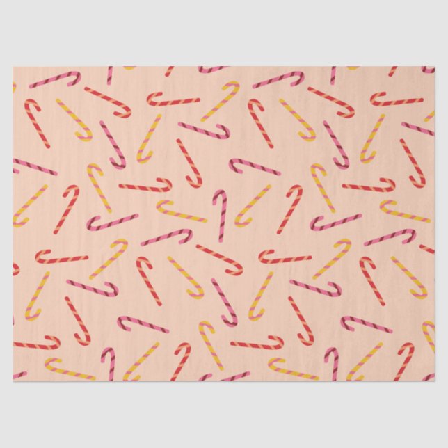 Candy Canes Tissue Paper (Front)