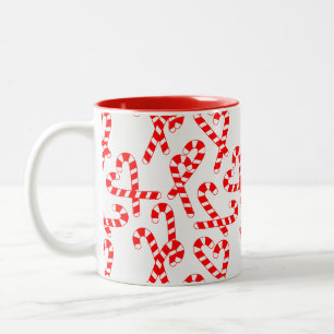 Candy Canes  Two-Tone Coffee Mug