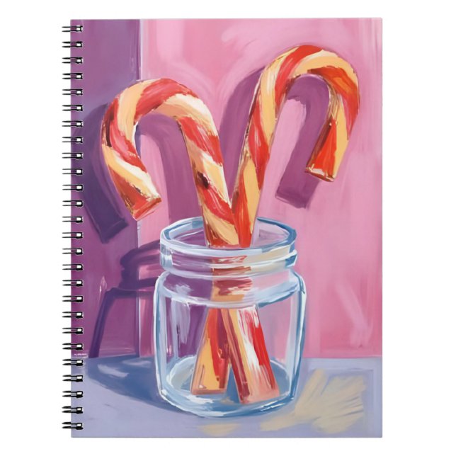 Candy Canes | Vintage Christmas Notebook (Front)