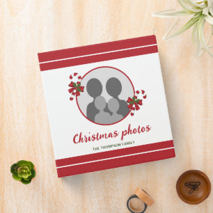 Candy Canes With Custom Photo Template & Text Binder