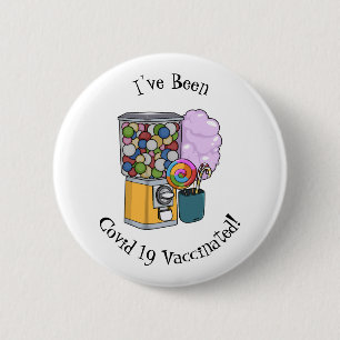 Candy cartoon illustration 2 inch round button