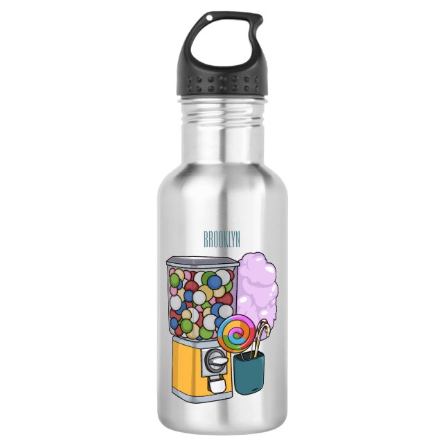 Candy cartoon illustration  532 ml water bottle (Front)