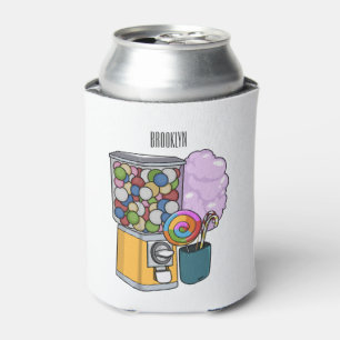Candy cartoon illustration  can cooler