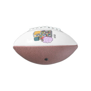 Candy cartoon illustration football