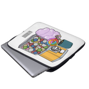 Candy cartoon illustration laptop sleeve