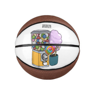 Candy cartoon illustration  mini basketball