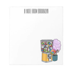 Candy cartoon illustration notepad
