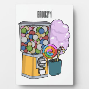 Candy cartoon illustration  plaque