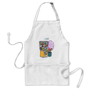 Candy cartoon illustration standard apron