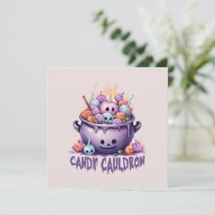 Candy Cauldron – Pastel Purple Halloween Treats