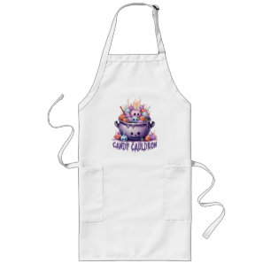Candy Cauldron – Pastel Purple Halloween Treats Long Apron