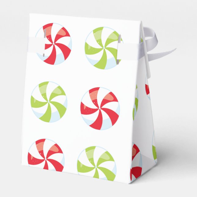 Candy Christmas Favor Box (Back Side)