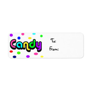 Candy-christmas label