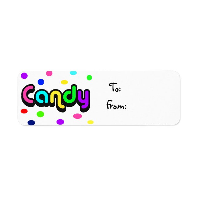 Candy-christmas label (Front)