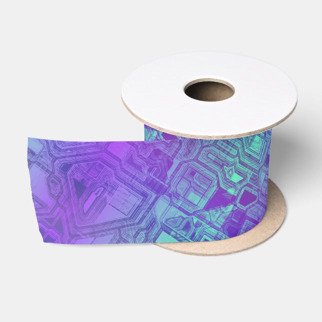 candy circuits - berry blue : satin ribbon (Spool)