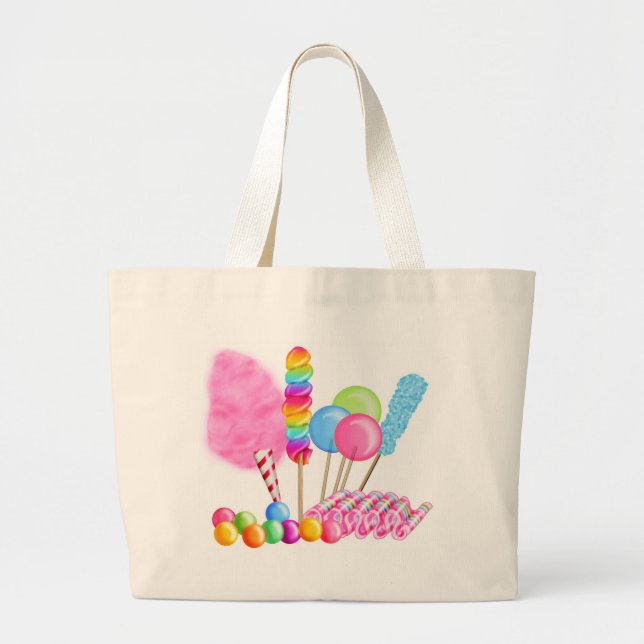 Candy Circus Large Tote Bag (Front)