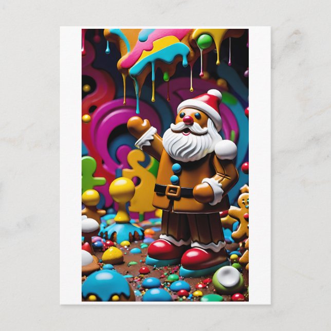 Candy Claus of Santa-Land Postcard (Front)