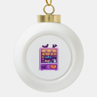 Candy Claw Machine Ceramic Ball Christmas Ornament