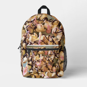 Candy Coated Popcorn Printed Backpack