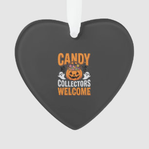 Candy Collectors Welcome Halloween Pumpkin Ornament