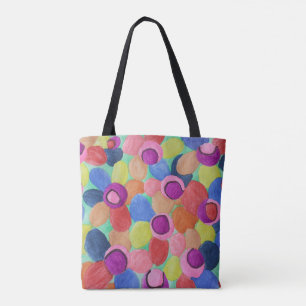Candy Colored Flowers Tote Bag