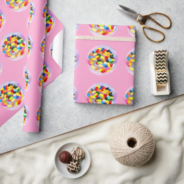 Candy colourful sweet jelly lollies wrapping paper (Crafts)