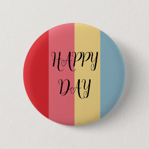 Candy Colours Vertical Striped 2 Inch Round Button