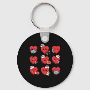 Candy Conversation Heart Nurse Valentine Nursing M Keychain