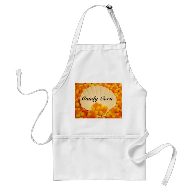 Candy Corn aprons custom personalized Holidays (Front)